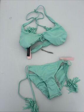 Victoria's Secret Mint Green Bikini Top & Bottom